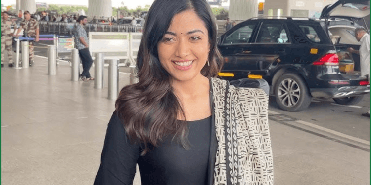 "Rashmika Mandanna’s Mumbai Airport Antics: ‘Thoda Drama Toh Banta Hai,’ She Tells Paps!"