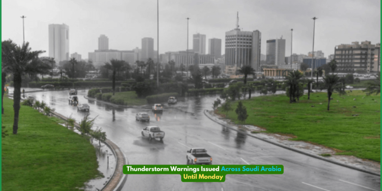 Thunderstorm Warnings Issued Across Saudi Arabia Until Monday