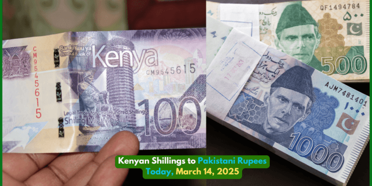 Kenyan Shillings to Pakistani Rupees Today, March 14, 2025
